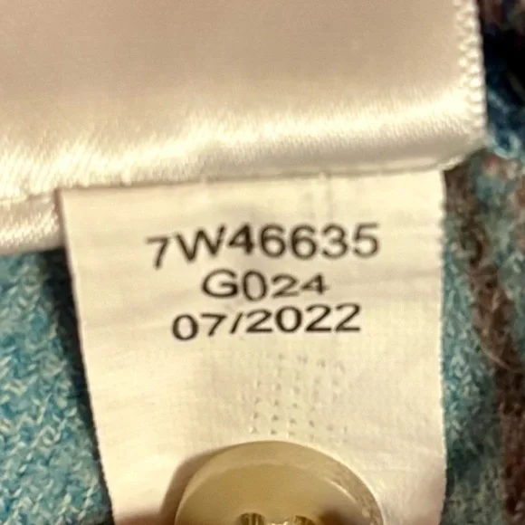 Lucky Brand Blue and Pink Plaid Cropped Button-Down Shirt - Picture 6 of 9